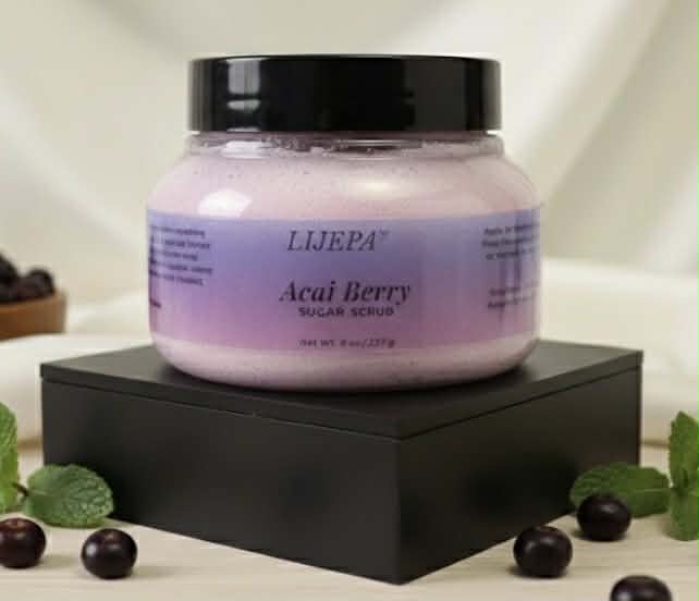 Acai Berry Whipped Sugar Scrub - 8oz