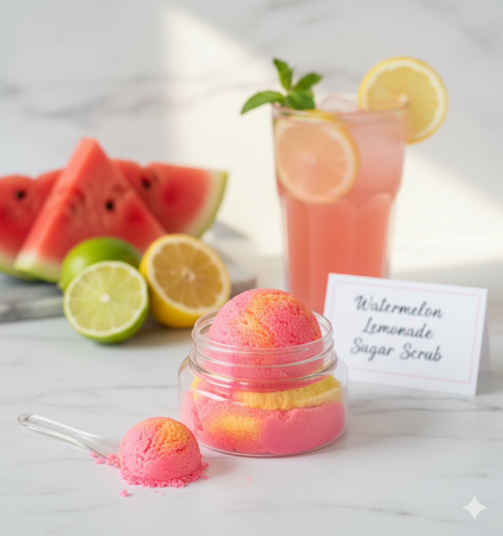Watermelon Lemonade Whipped Sugar Scrub
