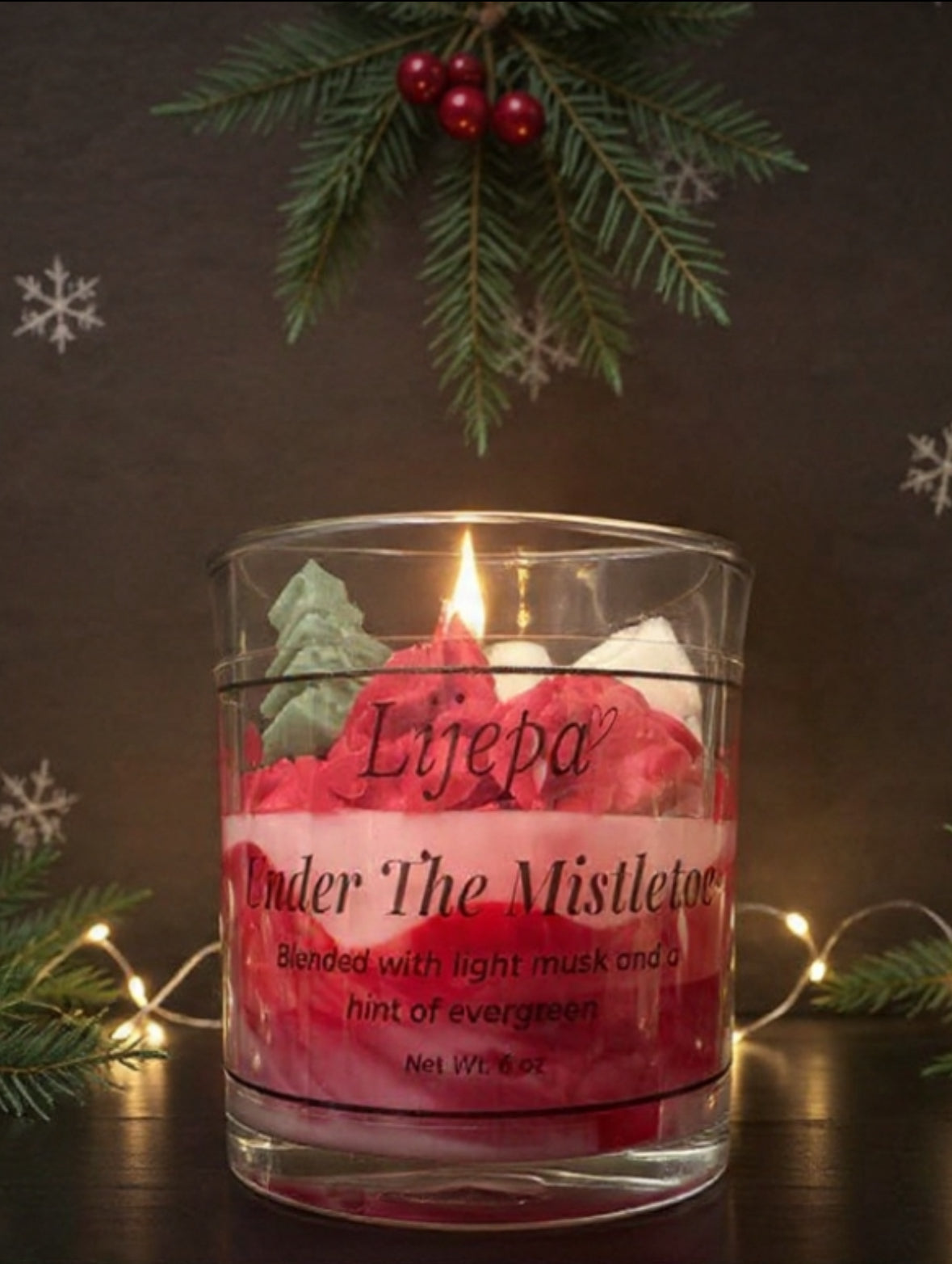 Under The Mistletoe - 6oz Soy Candle