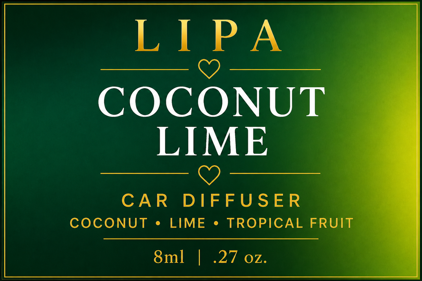 Coconut Lime — Car Diffuser
