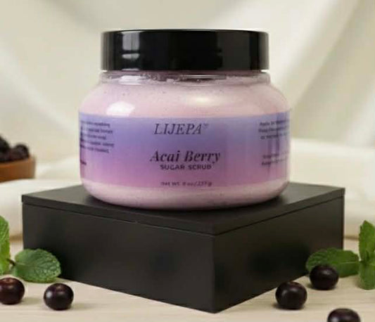 Acai Berry Whipped Sugar Scrub - 8oz